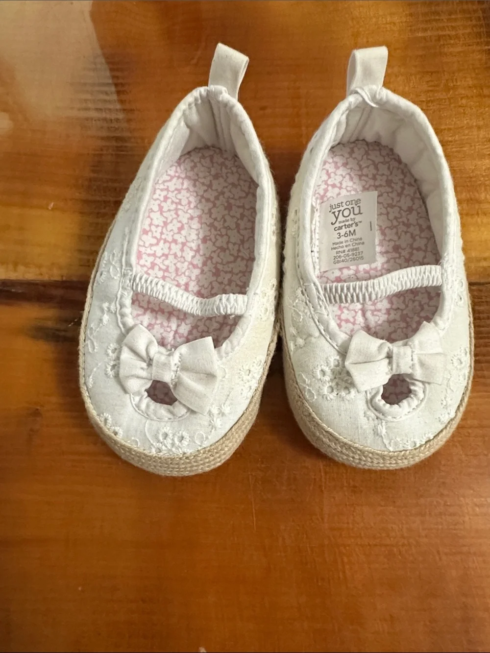 White Baby Girl Bow Mary Jane Shoes
